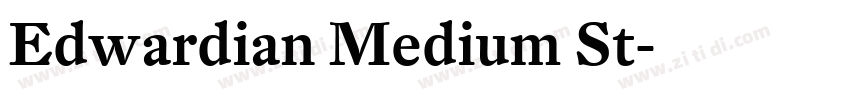 Edwardian Medium St字体转换